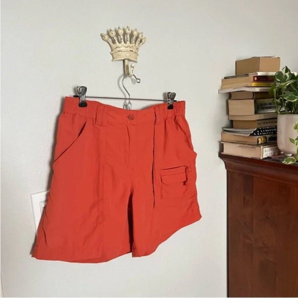Vintage Brimini Bay Orange Cargo Hiking Shorts